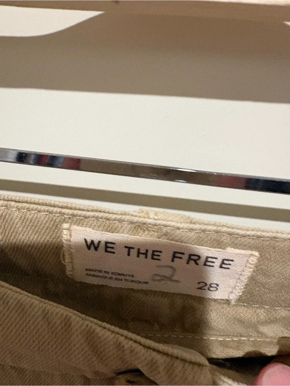 Free People We The Free Lotus Balloon Jeans 28 Neutral NWT
